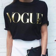 Load image into Gallery viewer, Plus Size XS-4XL Fashion Summer T Shirt Women VOGUE Printed T-shirt Women Tops Tee Shirt Femme New Arrivals Hot Sale