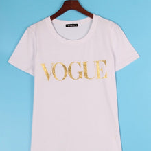 Load image into Gallery viewer, Plus Size XS-4XL Fashion Summer T Shirt Women VOGUE Printed T-shirt Women Tops Tee Shirt Femme New Arrivals Hot Sale