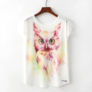 Summer Novelty Women T Shirt Harajuku Kawaii Cute Style Nice Cat Print T-shirt New Short Sleeve Tops Size M L XL