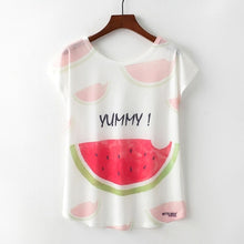 Load image into Gallery viewer, Summer Novelty Women T Shirt Harajuku Kawaii Cute Style Nice Cat Print T-shirt New Short Sleeve Tops Size M L XL