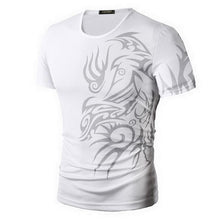 Load image into Gallery viewer, Classical Fast Dry Leisure Print T Shirts Men&#39;s Novelty Dragon Print Tatoo Male O Neck T Shirts Short Sleeve 5 Colors TX70 P