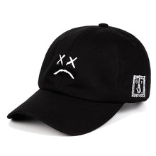 Load image into Gallery viewer, Lil Peep Dad Hat Embroidery 100% Cotton Baseball Cap Sad face Hat xxxtentacion Hip Hop Cap Golf Love lil.peep Snapback Women Men