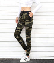 Load image into Gallery viewer, Camouflage Joggers Women Sweatpants Harem Camo Pants Drawstring Pantalones femme Mujer Loose Calca Female High Waist Pocket