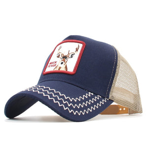 Fashion Animals Embroidery Baseball Caps Men Women Snapback Hip Hop Hat Summer Mesh hat Streetwear Bone gorra animales bordados