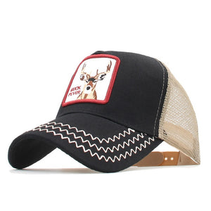 Fashion Animals Embroidery Baseball Caps Men Women Snapback Hip Hop Hat Summer Mesh hat Streetwear Bone gorra animales bordados