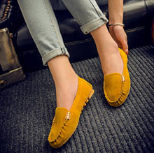 Load image into Gallery viewer, Women Flats shoes 2019 new woman Casual Shoes stripe Woman Loafers Shoes Mother dance square Sweet Walk Flat Shoes Zapatos Mujer