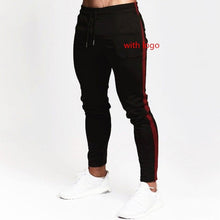 Load image into Gallery viewer, Mens Joggers Casual Pants Fitness Male Sportswear Tracksuit Bottoms Skinny Sweatpants Trousers Black Gyms Joggers Track Pants