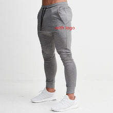 Load image into Gallery viewer, Mens Joggers Casual Pants Fitness Male Sportswear Tracksuit Bottoms Skinny Sweatpants Trousers Black Gyms Joggers Track Pants