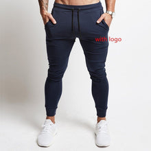 Load image into Gallery viewer, Mens Joggers Casual Pants Fitness Male Sportswear Tracksuit Bottoms Skinny Sweatpants Trousers Black Gyms Joggers Track Pants