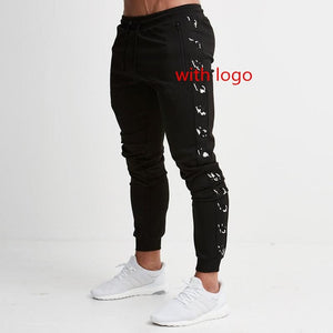 2019 Mens Joggers Casual Pants Fitness Men Sportswear Tracksuit Bottoms Skinny Sweatpants Trousers Black Gyms Jogger Track Pants