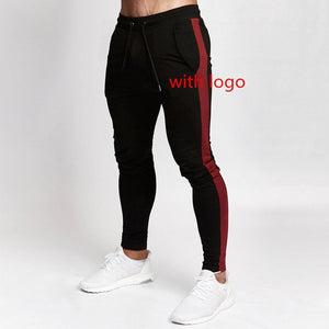 2019 Mens Joggers Casual Pants Fitness Men Sportswear Tracksuit Bottoms Skinny Sweatpants Trousers Black Gyms Jogger Track Pants