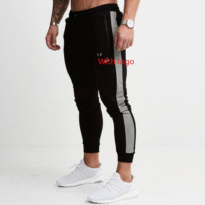 2019 Mens Joggers Casual Pants Fitness Men Sportswear Tracksuit Bottoms Skinny Sweatpants Trousers Black Gyms Jogger Track Pants